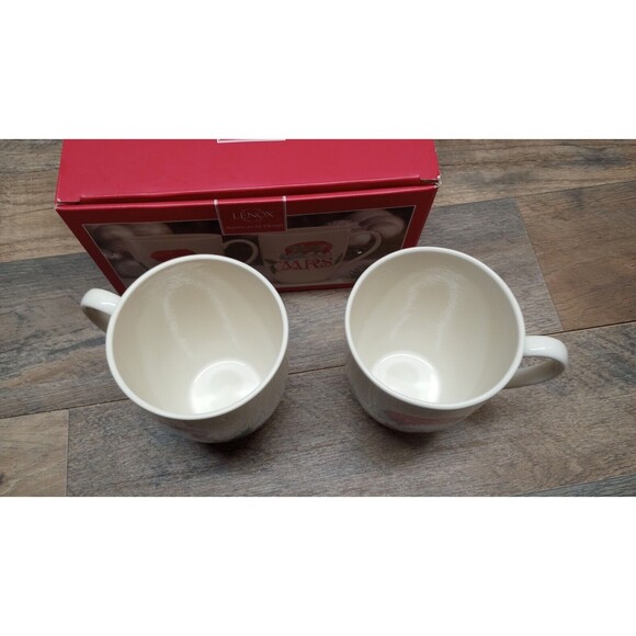 NEW Mr & Mrs Claus Coffee Mug Set Of 2 Lenox Home For The Holidays Christmas - Picture 4 of 8